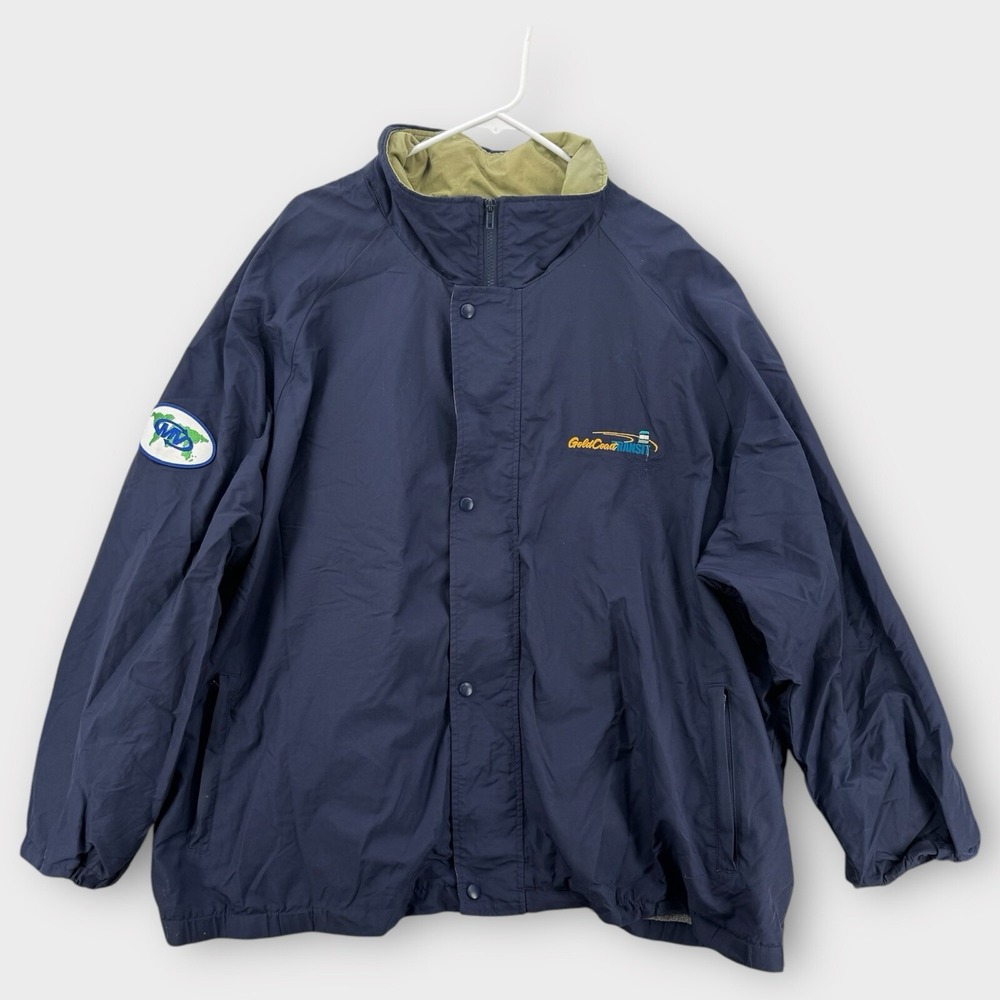 NEW Red Kap Jacket Mens 4XL Gold‎ Coast Transit California Windbreaker Work Snap